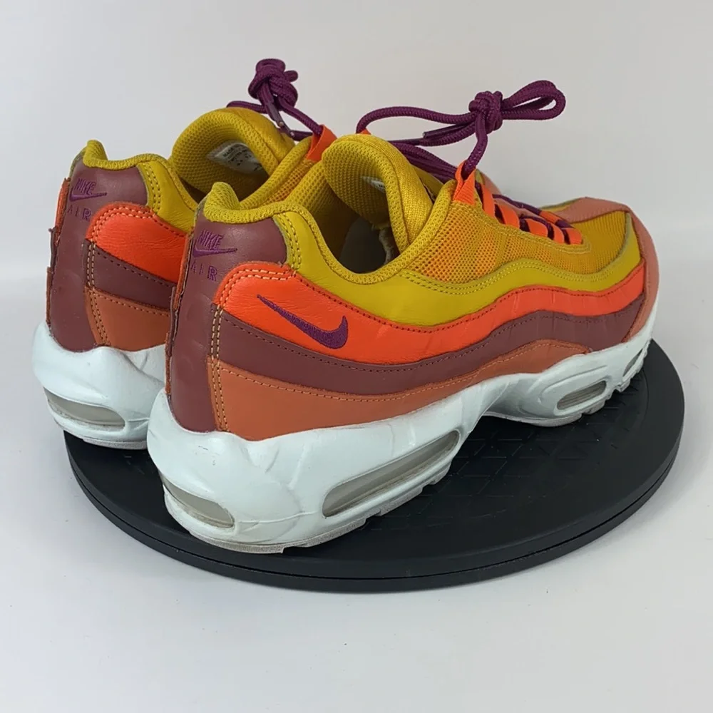 Nike Air Max 95 ‘Nike By You’ Yellow/Orange/White CW2188-991 Men’s Size 10.5 - Picture 5 of 12